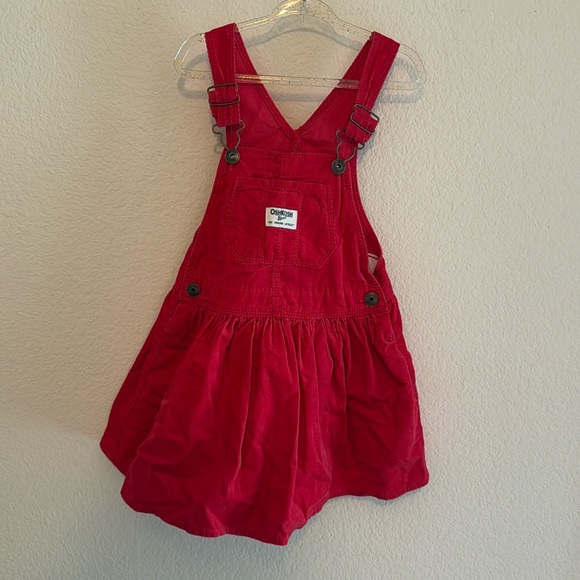 OshKosh B'gosh Other - Overall corduroy red dress
Oshkosh
4T 
100% cotton